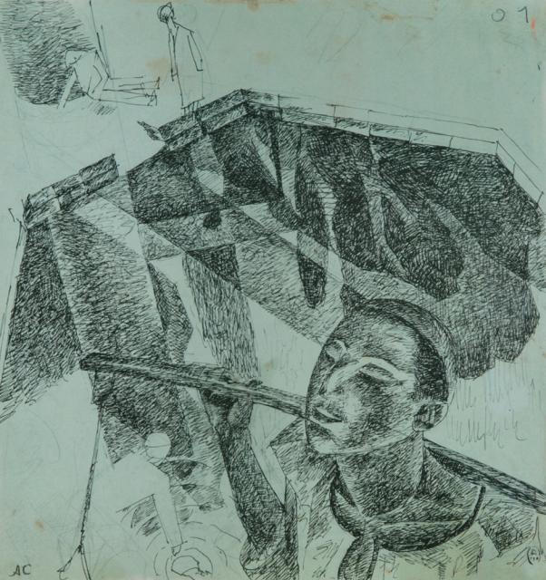 Самохвалов А.Н.Самарканд. Мальчик над озером. 1921 Самохвалов А.Н.Самарканд. Мальчик над озером. 1921
